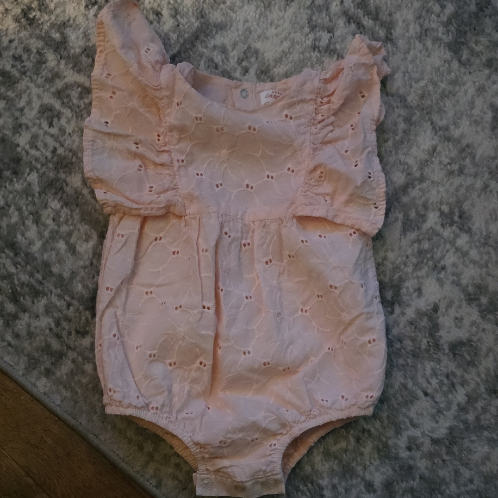 Cat & Jack Light Pink Ruffled Bodysuit